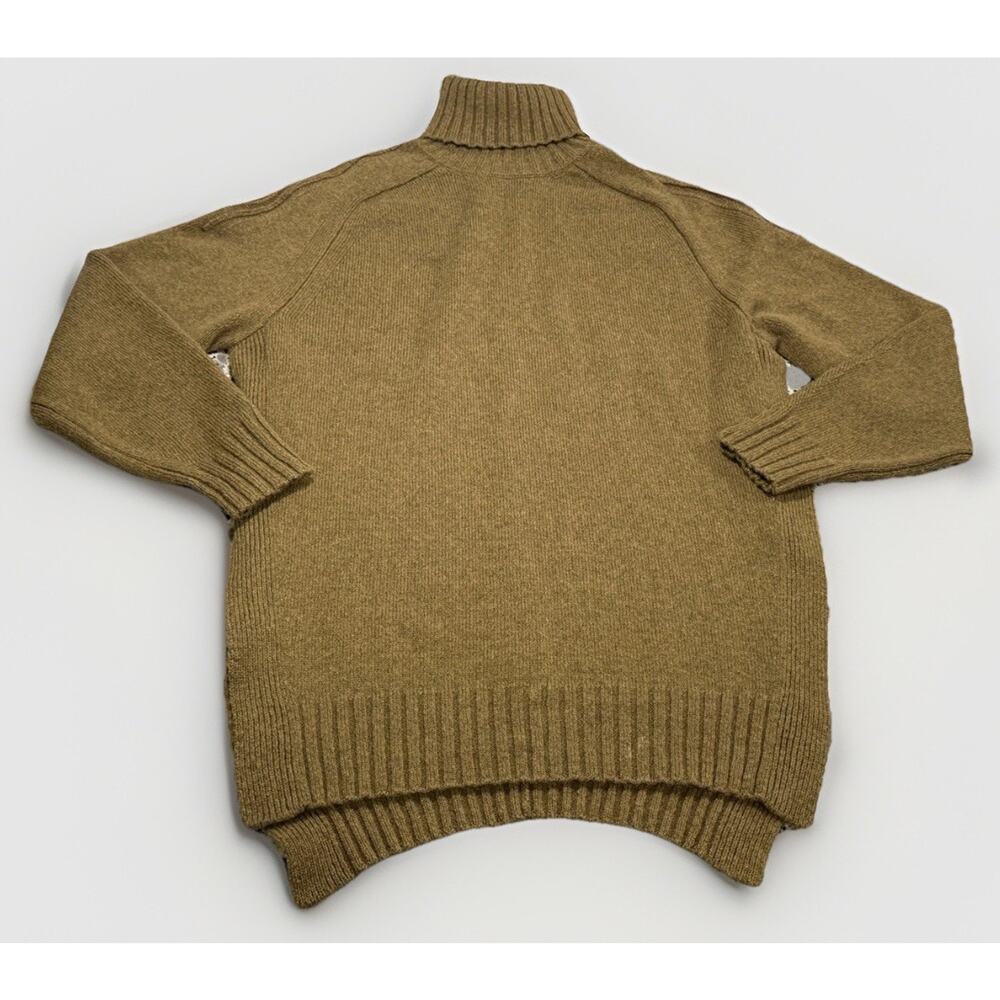 Isabel Marant Camel Green Wool Baby Camel Blend Turtleneck Sweater Sz 42 (10/L)